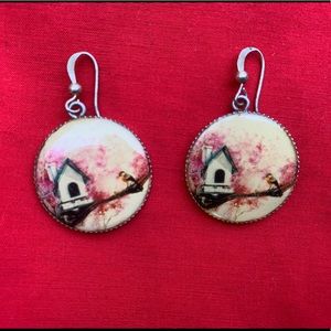 Beautiful Bird Portrait Earrings